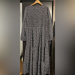 NWT Elegant Black Floral Maxi Dress